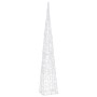 Cono de luz LED decorativo acrílico blanco frío 120 cm de vidaXL, Luces de Navidad - Ref: Foro24-328964, Precio: 49,71 €