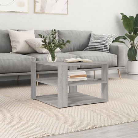 Mesa de centro madera de ingeniería gris Sonoma 58x58x40 cm en Mesas de centro | Comprar online en Foro24