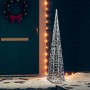 Kaltweißer dekorativer LED-Lichtkegel aus Acryl 120 cm von vidaXL, Weihnachtsbeleuchtung - Ref: Foro24-328964, Preis: 49,71 €...