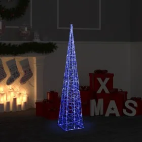 Blue acrylic decorative LED light cone 120 cm by vidaXL, Christmas lights - Ref: Foro24-328965, Price: 48,94 €, Discount: %