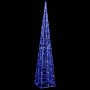 Cono de luz LED decorativo acrílico azul 120 cm de vidaXL, Luces de Navidad - Ref: Foro24-328965, Precio: 49,61 €