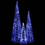 Blaues dekoratives LED-Lichtkegel-Set aus Acryl, 30/45/60 cm von vidaXL, Weihnachtsbeleuchtung - Ref: Foro24-328969, Preis: 5...