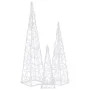 Blaues dekoratives LED-Lichtkegel-Set aus Acryl, 30/45/60 cm von vidaXL, Weihnachtsbeleuchtung - Ref: Foro24-328969, Preis: 5...