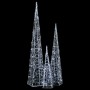 Cono de luz LED decorativo acrílico blanco frío 60/90/120 cm de vidaXL, Luces de Navidad - Ref: Foro24-328972, Precio: 123,87...
