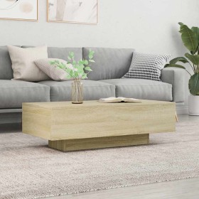 Mesa de centro madera de ingeniería roble Sonoma 100x49,5x31 cm Mesa de centro madera de ingeniería roble Sonoma 100x49,5x31 cm