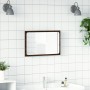 Espejo de baño LED madera ingeniería marrón roble 60x8,5x38 cm en Tocadores de baño | Comprar online en Foro24
