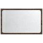 Espejo de baño LED madera ingeniería marrón roble 60x8,5x38 cm