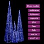 Cono de luz LED decorativo acrílico azul 60/90/120 cm by vidaXL, Christmas lights - Ref: Foro24-328973, Price: 79,85 €, Disco...