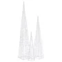 Multicolor acrylic decorative LED light cone 60/90/120 cm by vidaXL, Christmas lights - Ref: Foro24-328974, Price: 97,51 €, D...