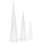 Cono de luz LED decorativo acrílico multicolor 60/90/120 cm de vidaXL, Luces de Navidad - Ref: Foro24-328974, Precio: 97,48 €...