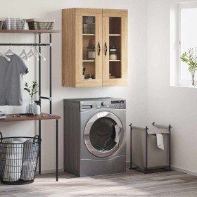 Armario de pared madera ingeniería roble Sonoma 69,5x34x90 cm