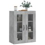 Armario de pared madera ingeniería gris hormigón 69,5x34x90 cm