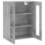 Armario de pared madera ingeniería gris hormigón 69,5x34x90 cm