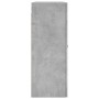 Armario de pared madera ingeniería gris hormigón 69,5x34x90 cm