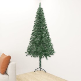 Árbol de Navidad artificial de esquina verde 240 cm PVC