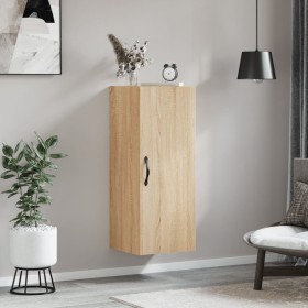 Armario de pared madera ingeniería roble Sonoma 34,5x34x90 cm Armario de pared madera ingeniería roble Sonoma 34,5x34x90 cm