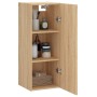 Armario de pared madera ingeniería roble Sonoma 34,5x34x90 cm