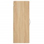Armario de pared madera ingeniería roble Sonoma 34,5x34x90 cm