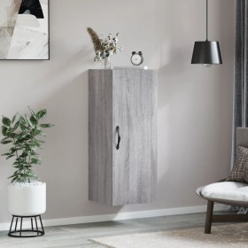 Armario de pared madera de ingeniería gris Sonoma 34,5x34x90 cm Armario de pared madera de ingeniería gris Sonoma 34,5x34x90 cm
