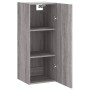 Armario de pared madera de ingeniería gris Sonoma 34,5x34x90 cm
