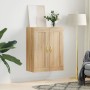 Armario de pared madera ingeniería roble Sonoma 69,5x34x90 cm