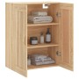 Armario de pared madera ingeniería roble Sonoma 69,5x34x90 cm