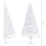 Weißer künstlicher Eck-Weihnachtsbaum 240 cm aus PVC von vidaXL, Weihnachtsbäume - Ref: Foro24-329171, Preis: 34,07 €, Rabatt: %
