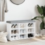 Banco zapatero blanco 82x32x50 cm madera de ingeniería