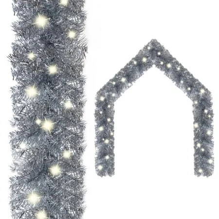 Christmas garland with silver LED lights 20 m by vidaXL, Christmas lights - Ref: Foro24-329206, Price: 49,48 €, Discount: %
