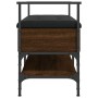 Banco zapatero madera de ingeniería marrón roble 85,5x42x57,5cm