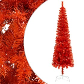 Árbol de Navidad delgado rojo 150 cm