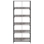 Estantería de madera de ingeniería gris Sonoma 78,5x33x188,5 cm en Librerías y estanterías | Comprar online en Foro24