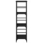 Estantería de madera de ingeniería negra 50x33x117,5 cm en Librerías y estanterías | Comprar online en Foro24