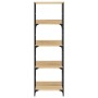 Estantería de madera de ingeniería roble Sonoma 50x33x153 cm