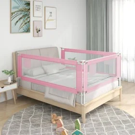 Safety rail for child's bed, pink fabric, 90x25 cm. by vidaXL, Safety railings - Ref: Foro24-10198, Price: 36,05 €, Discount: %
