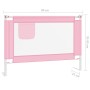 Barandilla de seguridad cama de niño tela rosa 90x25 cm de vidaXL, Barandillas de seguridad - Ref: Foro24-10198, Precio: 35,4...