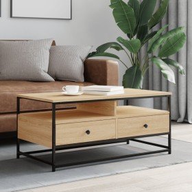 Mesa de centro madera de ingeniería roble Sonoma 100x51x45 cm Mesa de centro madera de ingeniería roble Sonoma 100x51x45 cm