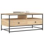 Mesa de centro madera de ingeniería roble Sonoma 100x51x45 cm
