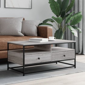 Mesa de centro madera de ingeniería gris Sonoma 100x51x45 cm Mesa de centro madera de ingeniería gris Sonoma 100x51x45 cm