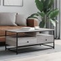 Mesa de centro madera de ingeniería gris Sonoma 100x51x45 cm