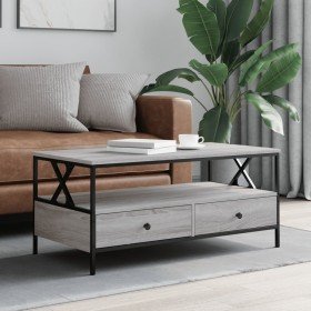 Mesa de centro madera de ingeniería gris Sonoma 100x51x45 cm Mesa de centro madera de ingeniería gris Sonoma 100x51x45 cm