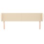 Kopfteil aus cremefarbenem Stoff, 203 x 23 x 78/88 cm von vidaXL, Kopf- und Fußteile - Ref: Foro24-3116891, Preis: 91,89 €, R...