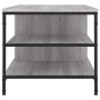 Mesa de centro madera contrachapada gris Sonoma 100x50x45 cm