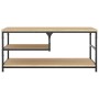 Mesa de centro madera de ingeniería roble Sonoma 90x49x40 cm