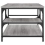 Mesa de centro madera contrachapada gris Sonoma 90x49x40 cm