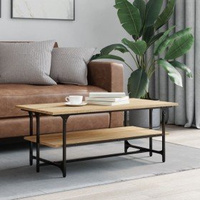 Mesa de centro madera contrachapada roble Sonoma 100x50x40 cm Mesa de centro madera contrachapada roble Sonoma 100x50x40 cm