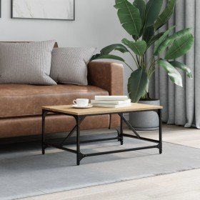 Mesa de centro madera de ingeniería roble Sonoma 75x50x35 cm en Mesas de centro | Comprar online en Foro24