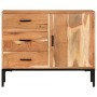 Aparador de madera maciza de acacia 88x30x73 cm de vidaXL, Aparadores - Ref: Foro24-329247, Precio: 230,58 €, Descuento: %