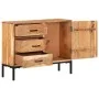 Solid acacia wood sideboard 88x30x73 cm by vidaXL, Sideboards - Ref: Foro24-329247, Price: 227,15 €, Discount: %