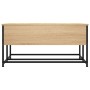 Mesa de centro madera de ingeniería roble Sonoma 80x80x40 cm